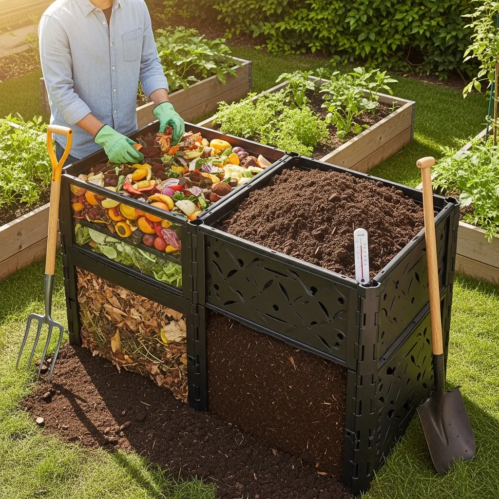 Composting system installation